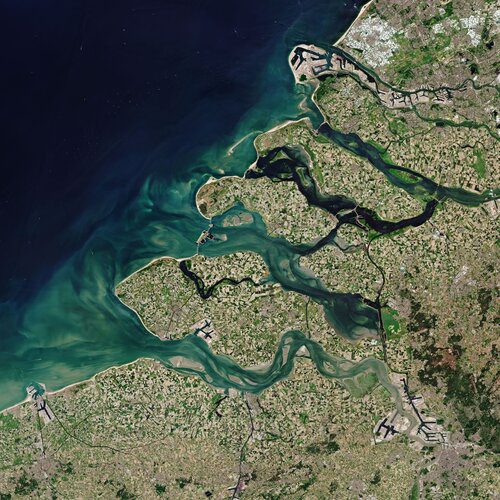 The Copernicus Sentinel-2 mission takes us over Zeeland – the westernmost province in the Netherlands.